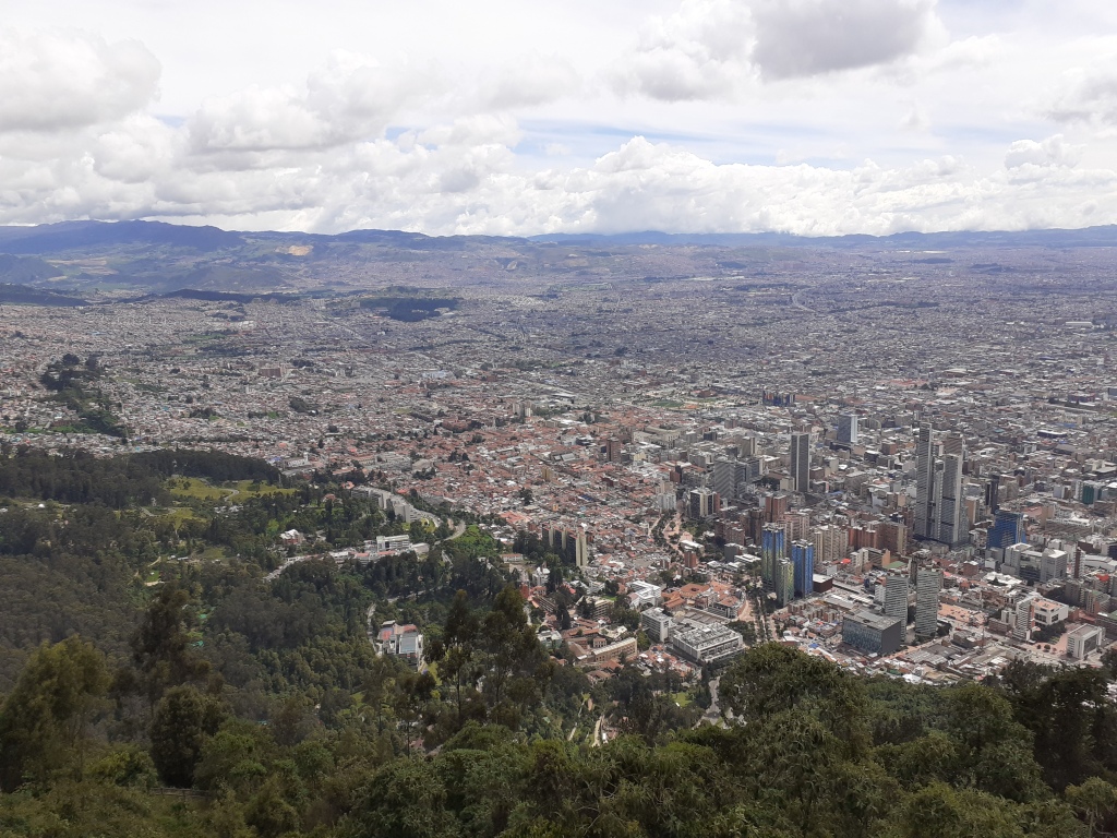 Vistas de Bogotá desde el Cerro Monserrate